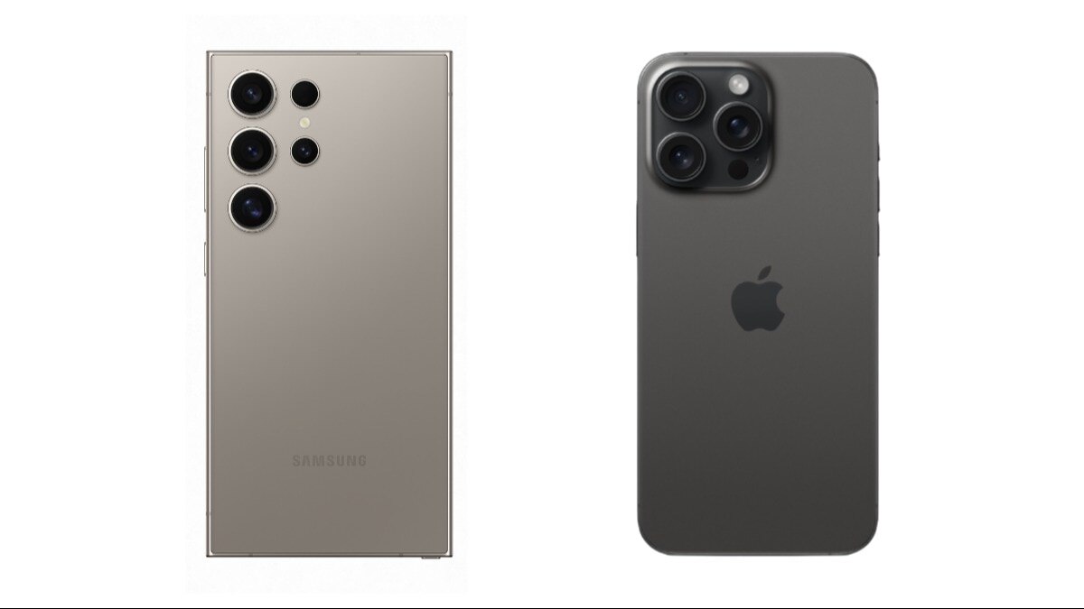 Samsung Galaxy S24 Ultra vs iPhone 15 Pro Max: India price, design specifications and more compared
