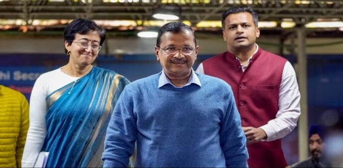 AAP leader Jasmine Shah posted a video on X (formerly known as Twitter), capturing the incident. AAP leader Jasmine Shah posted a video on X (formerly known as Twitter), capturing the incident.