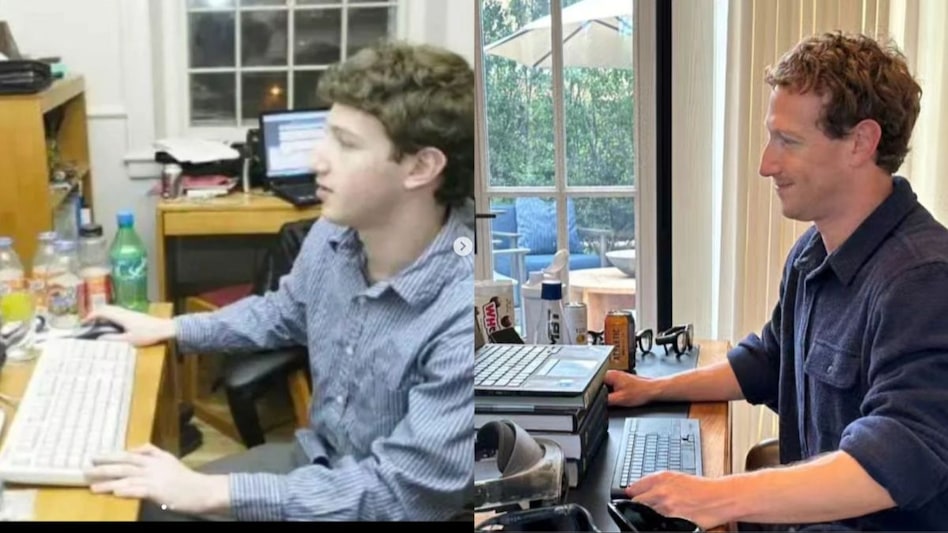 Meta CEO Mark Zuckerberg then and now Meta CEO Mark Zuckerberg then and now