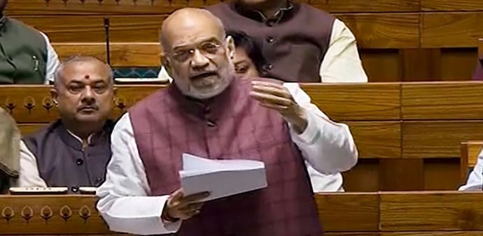 Union Home Minister Amit Shah speaks in the Lok Sabha during the Winter session of Parliament (PTI) Union Home Minister Amit Shah speaks in the Lok Sabha during the Winter session of Parliament (PTI)