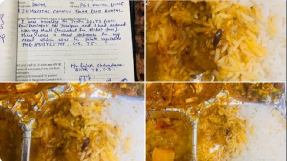 The IRCTC passenger even shared a picture of the complaint form he filled out at Jabalpur station disclosing the unhygienic condition of the food served on train. The IRCTC passenger even shared a picture of the complaint form he filled out at Jabalpur station disclosing the unhygienic condition of the food served on train.