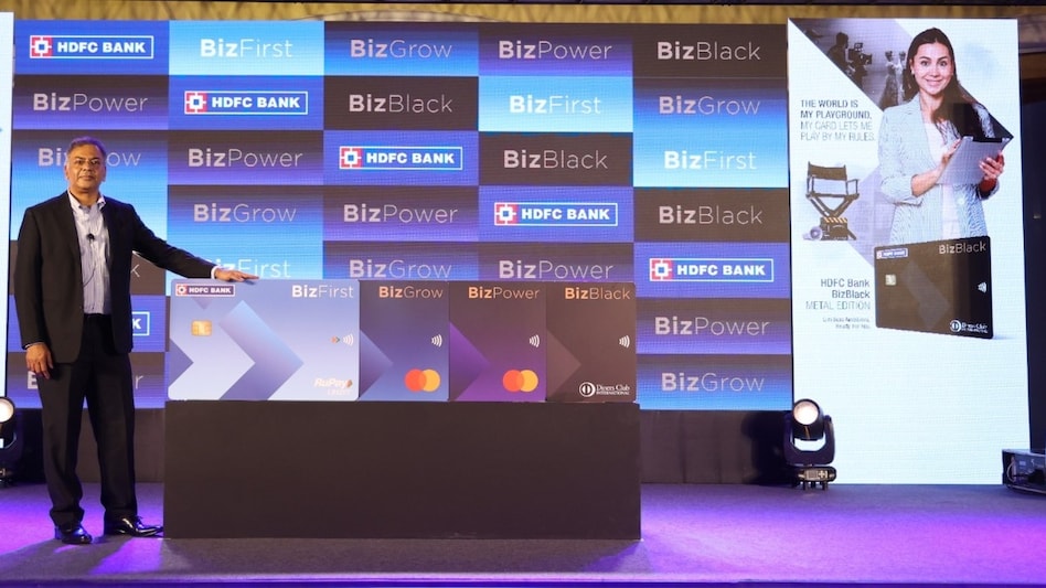 HDFC's new business credit cards will be available in 4 variants – BizFirst, BizGrow, BizPower, and BizBlack. HDFC's new business credit cards will be available in 4 variants – BizFirst, BizGrow, BizPower, and BizBlack.