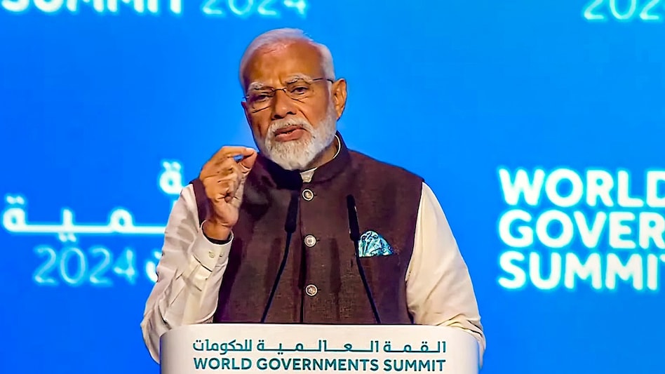 PM Modi in UAE: PM addresses the World Governments Summit PM Modi in UAE: PM addresses the World Governments Summit