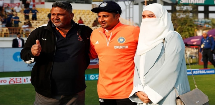 Sarfaraz Khan made his Test debut with a blazing 62-run knock. Sarfaraz Khan made his Test debut with a blazing 62-run knock.