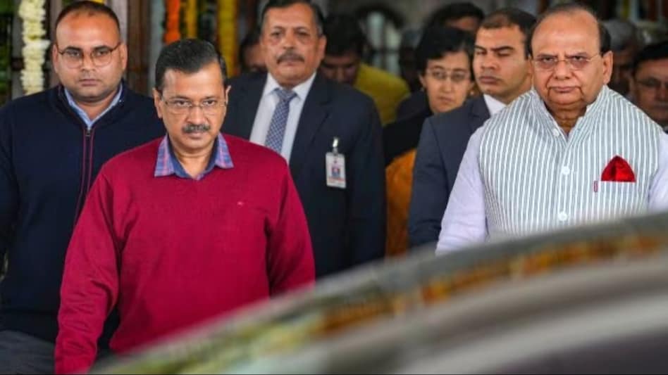 Delhi CM Arvind Kejriwal with Lt Governor VK Saxena Delhi CM Arvind Kejriwal with Lt Governor VK Saxena