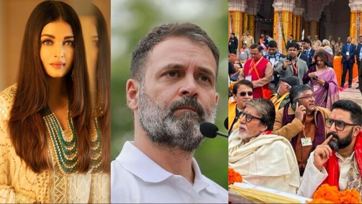 Rahul Gandhi names Amitabh Bachchan, Aishwarya Rai while attacking PM Modi over Ram Mandir event Rahul Gandhi names Amitabh Bachchan, Aishwarya Rai while attacking PM Modi over Ram Mandir event