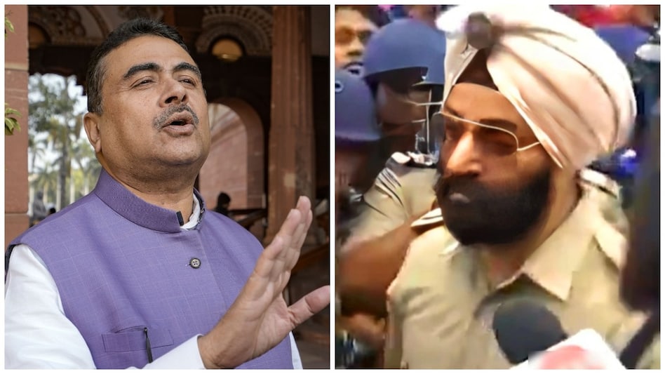 The incident has snowballed into a fresh confrontation between the BJP and the ruling Trinamool Congress after Sandeshkhali, which is at the centre of a separate political row.. The incident has snowballed into a fresh confrontation between the BJP and the ruling Trinamool Congress after Sandeshkhali, which is at the centre of a separate political row..