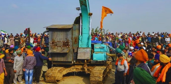 Haryana Police said 2 cops died in the clash with farmers Haryana Police said 2 cops died in the clash with farmers