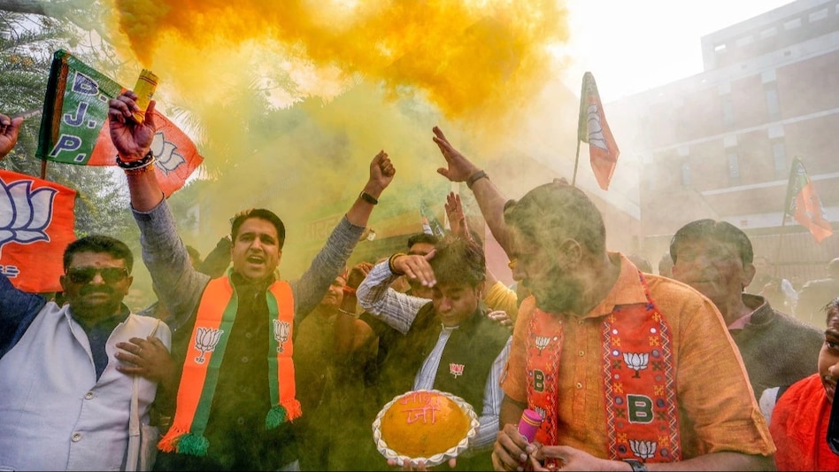 BJP managed to pull off a victory for its candidate in the lone Rajya Sabha seat BJP managed to pull off a victory for its candidate in the lone Rajya Sabha seat