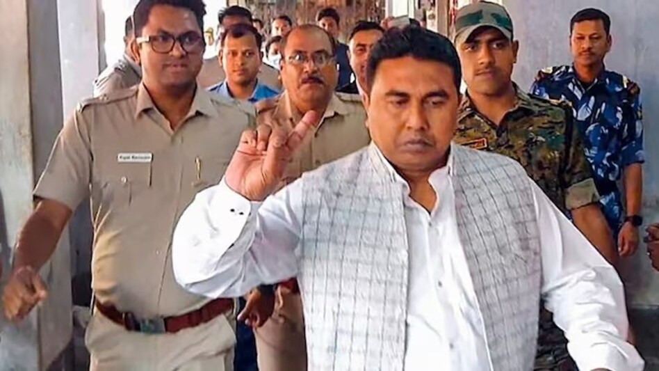 TMC strongman Shajahan Sheikh was arrested in the early hours of Thursday after being on the run for 55 days. TMC strongman Shajahan Sheikh was arrested in the early hours of Thursday after being on the run for 55 days.