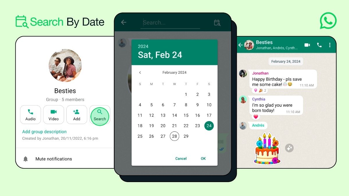 WhatsApp will now let Android users search chats, photos by date: Here is how the feature works 