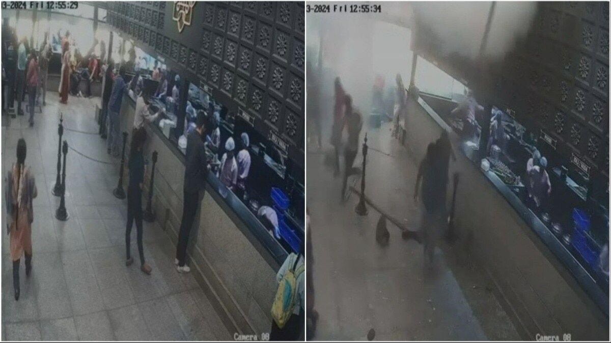 Watch: CCTV footage shows moment when the bomb went off in Bengaluru’s Rameshwaram Cafe