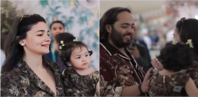Anant Ambani greets Alia Bhatt and Raha Kapoor Anant Ambani greets Alia Bhatt and Raha Kapoor
