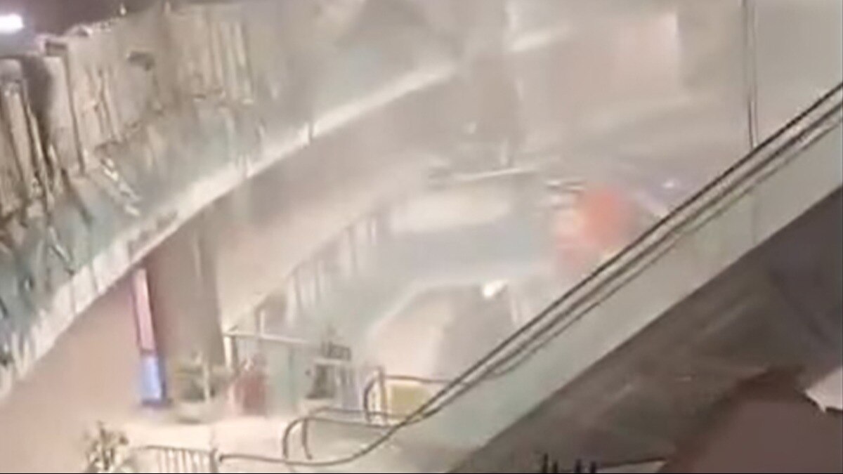 The incident, which occurred around noon, fortunately resulted in no injuries The incident, which occurred around noon, fortunately resulted in no injuries