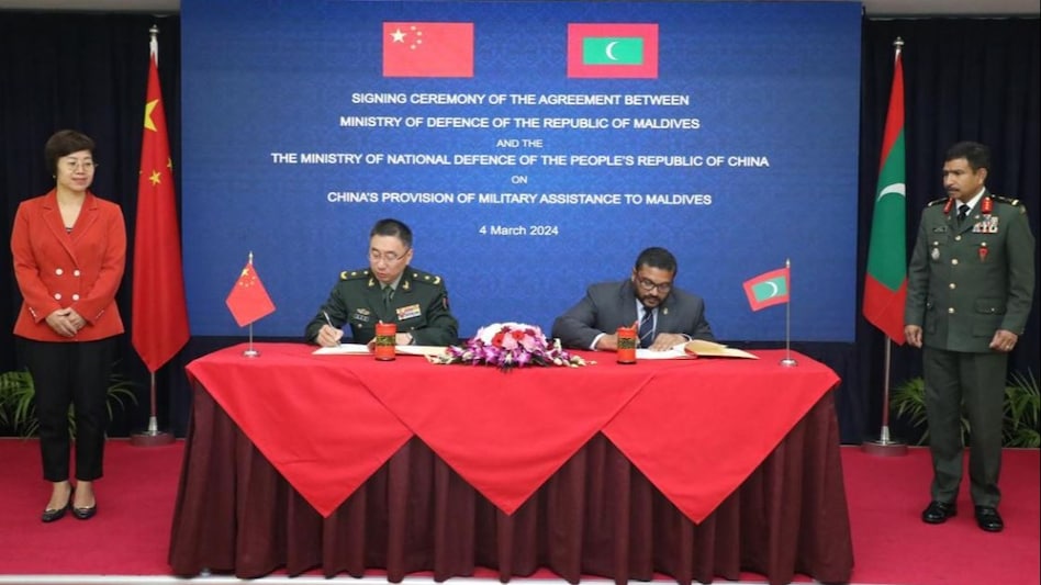 Maldives has signed a defence cooperation agreement with China Maldives has signed a defence cooperation agreement with China