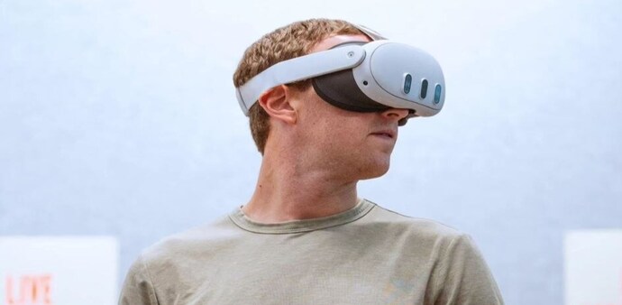 Mark Zuckerberg with Meta Quest 3 Mark Zuckerberg with Meta Quest 3