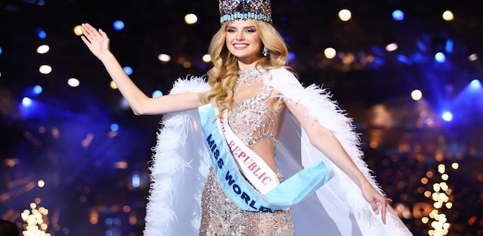 Krystyna Pyszkova, fluent in English, Polish, Slovak, and German, is the second Miss World from the Czech Republic Krystyna Pyszkova, fluent in English, Polish, Slovak, and German, is the second Miss World from the Czech Republic