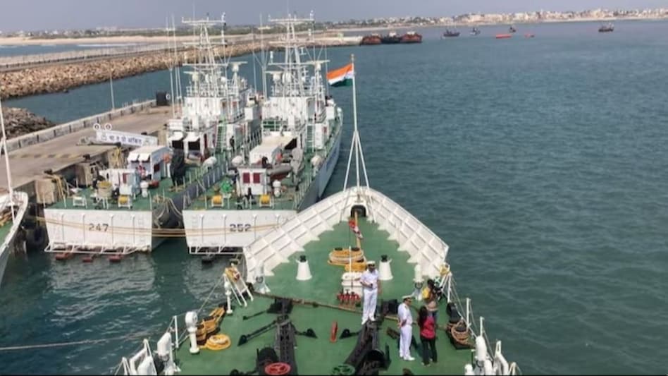 The boat was apprehended about 350 Km from Porbandar into the Arabian Sea The boat was apprehended about 350 Km from Porbandar into the Arabian Sea