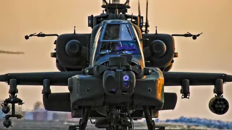 The Apache AH-64E is armed with AGM 114 Hellfire anti-tank missiles, Stinger missiles to neutralize aerial threats, and Hydra-70 unguided missiles The Apache AH-64E is armed with AGM 114 Hellfire anti-tank missiles, Stinger missiles to neutralize aerial threats, and Hydra-70 unguided missiles
