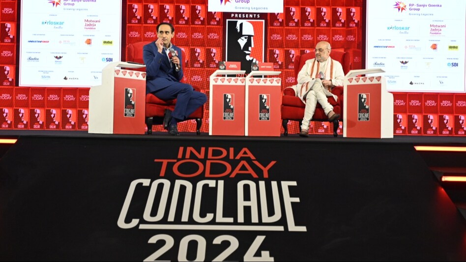 Union Minister Amit Shah at the India Today Conclave. Photo: Rajwant Rawat Union Minister Amit Shah at the India Today Conclave. Photo: Rajwant Rawat