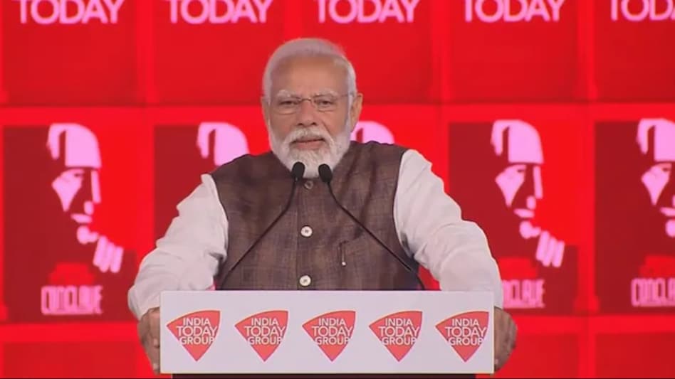 PM Narendra Modi at the India Today Conclave on Saturday. PM Narendra Modi at the India Today Conclave on Saturday.