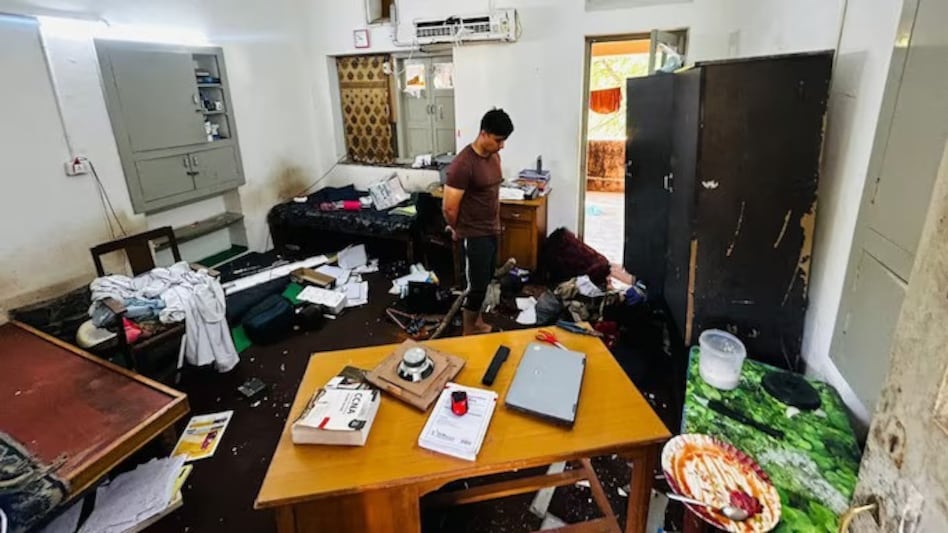 Injured students have been admitted to SVP Hospital in Ahmedabad and their condition is reported as stable. Injured students have been admitted to SVP Hospital in Ahmedabad and their condition is reported as stable.