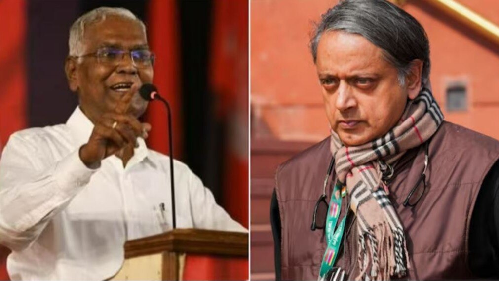 'Look in the mirror': CPI fires back at Shashi Tharoor for 'alliance dharma' comment 