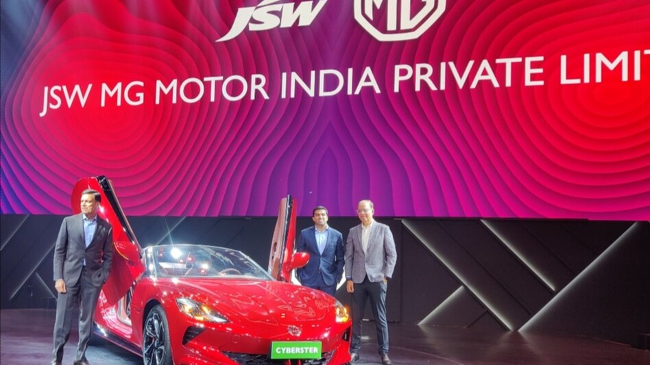 MG Motor also teased the much-anticipated Cyberster electric sportscar at the JV launch. MG Motor also teased the much-anticipated Cyberster electric sportscar at the JV launch.