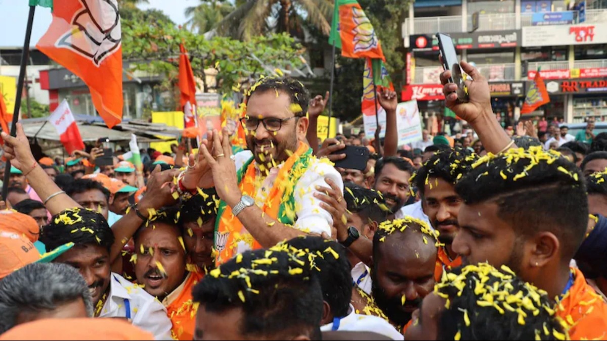In the 2019 general elections, Surendran secured third place in the Pathanamthitta constituency. In the 2019 general elections, Surendran secured third place in the Pathanamthitta constituency.