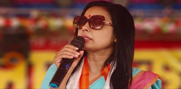 Mahua Moitra is Trinamool Congress' Lok Sabha candidate from Krishnanagar. Mahua Moitra is Trinamool Congress' Lok Sabha candidate from Krishnanagar.