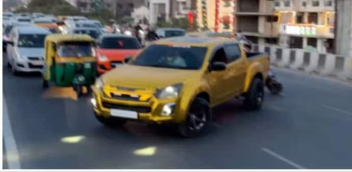 The video, which has been widely circulated on social media platforms, shows a stationary car blocking traffic on the flyover, a notorious bottleneck in the city. The video, which has been widely circulated on social media platforms, shows a stationary car blocking traffic on the flyover, a notorious bottleneck in the city.