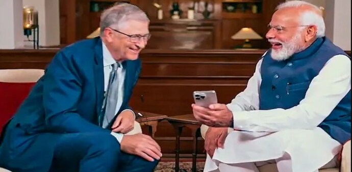 Bill Gates and PM Modi Bill Gates and PM Modi