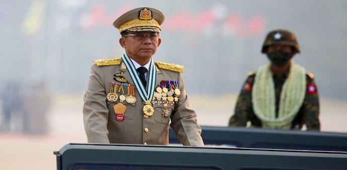 The junta has been fighting on multiple fronts to contain uprisings around the country The junta has been fighting on multiple fronts to contain uprisings around the country