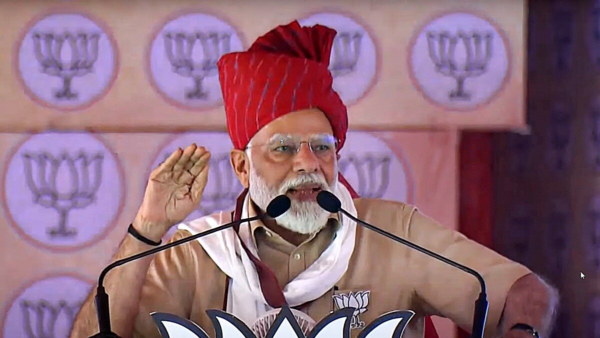 PM Modi criticises Congress over its manifesto at Churu rally PM Modi criticises Congress over its manifesto at Churu rally