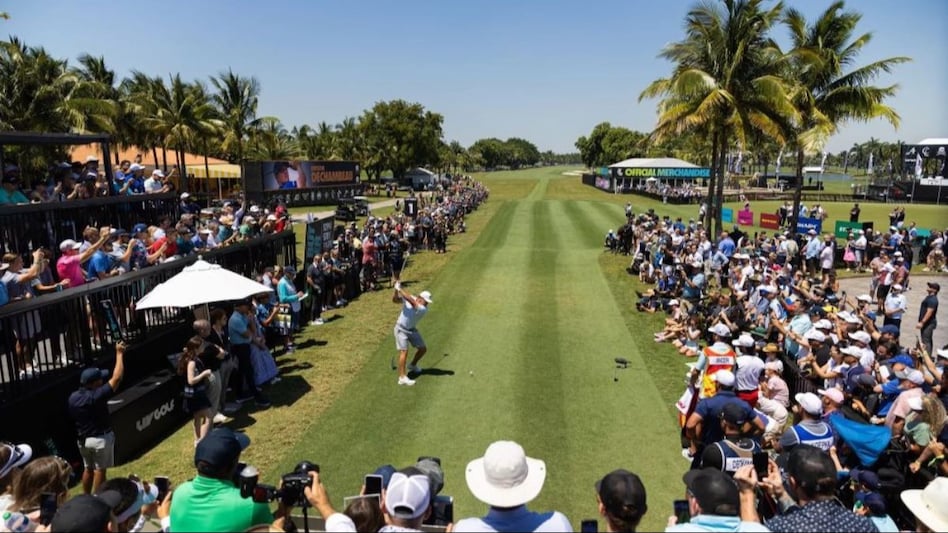 The opening day of LIV Golf Miami at Trump National Doral was well attended with large crowds following their favourite players. Image courtesy livgolf.com. The opening day of LIV Golf Miami at Trump National Doral was well attended with large crowds following their favourite players. Image courtesy livgolf.com.