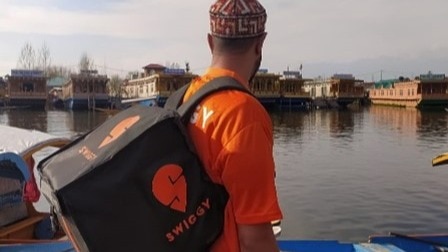 Swiggy starts food delivery on Dal Lake Swiggy starts food delivery on Dal Lake
