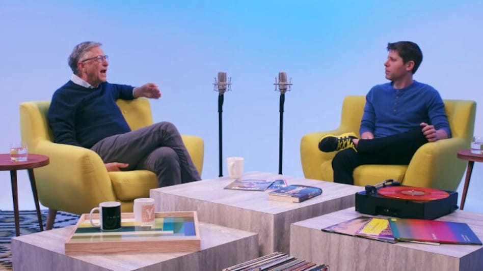 Bill Gates in a chat with OpenAI CEO Sam Altman Bill Gates in a chat with OpenAI CEO Sam Altman