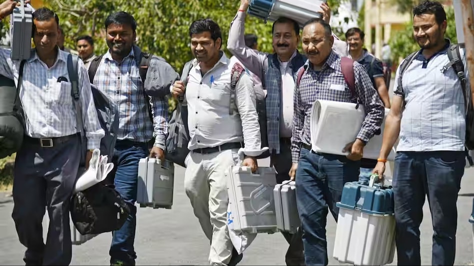 The apex court is hearing petitions seeking cross-verification of votes polled on Electronic Voting Machines (EVMs) by matching them with VVPAT paper slips. The apex court is hearing petitions seeking cross-verification of votes polled on Electronic Voting Machines (EVMs) by matching them with VVPAT paper slips.