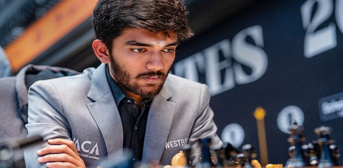 The 17-year-old became the youngest-ever winner of the FIDE Candidates, and also will be the youngest in chess history to challenge for the FIDE World Championship later this year, against reigning world champion Ding Liren of China. Photo: China The 17-year-old became the youngest-ever winner of the FIDE Candidates, and also will be the youngest in chess history to challenge for the FIDE World Championship later this year, against reigning world champion Ding Liren of China. Photo: China