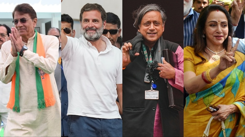The big names in the fray for the second phase are Union minister Rajeev Chandrasekhar, BJP's Tejasvi Surya, Hema Malini and Arun Govil, The big names in the fray for the second phase are Union minister Rajeev Chandrasekhar, BJP's Tejasvi Surya, Hema Malini and Arun Govil,