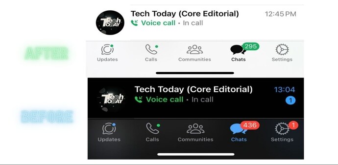WhatsApp's new colour scheme WhatsApp's new colour scheme