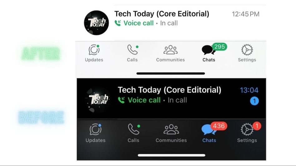 WhatsApp's new colour scheme WhatsApp's new colour scheme