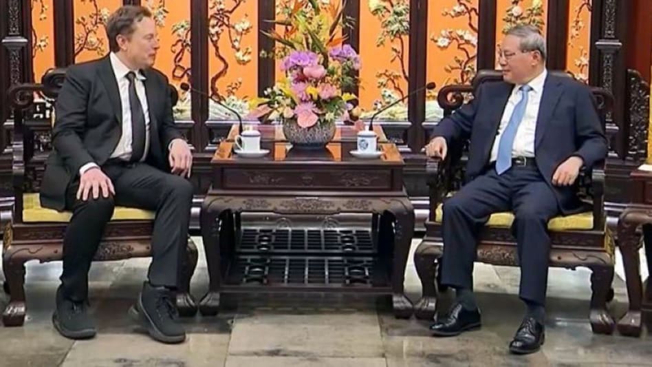 Elon Musk meeting Premier Li Qiang Elon Musk meeting Premier Li Qiang
