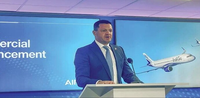 IndiGo CEO Pieter Elbers it is now on the path to establishing itself as a global aviation player and make India a global aviation hub. IndiGo CEO Pieter Elbers it is now on the path to establishing itself as a global aviation player and make India a global aviation hub.