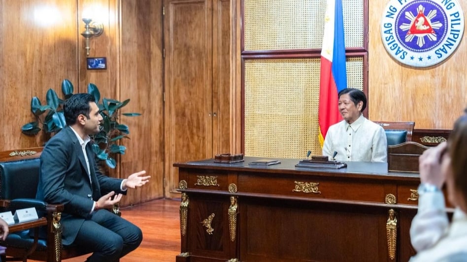 Karan Adani, Managing Director of APSEZ, disclosed this during a courtesy call with President Ferdinand R Marcos Jr on May 2. Photo: Philippines president's office Karan Adani, Managing Director of APSEZ, disclosed this during a courtesy call with President Ferdinand R Marcos Jr on May 2. Photo: Philippines president's office