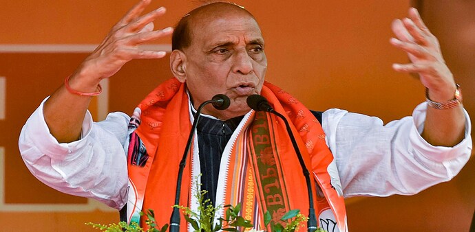 BJP delivered on its promises to build the Ram temple in Ayodhya, repeal Article 370, and outlaw triple talaq, the Union minister said while addressing an election rally in Andhra Pradesh on May 5. (Photo: PTI) BJP delivered on its promises to build the Ram temple in Ayodhya, repeal Article 370, and outlaw triple talaq, the Union minister said while addressing an election rally in Andhra Pradesh on May 5. (Photo: PTI)