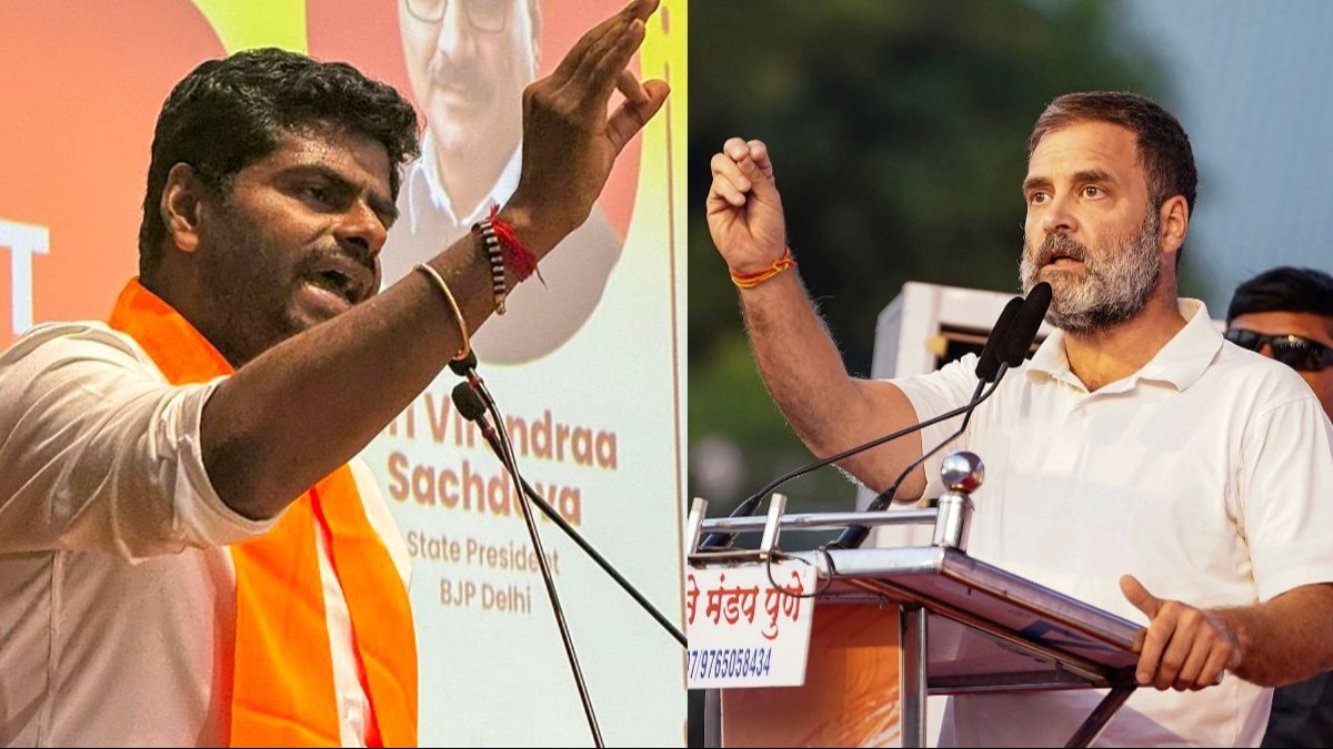 Annamalai, however, was not the only one to take a jibe at Rahul Gandhi. Annamalai, however, was not the only one to take a jibe at Rahul Gandhi.