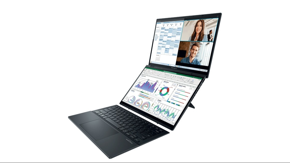 The ASUS Zenbook Duo laptop is both elegant and futuristic. It is also extremely adaptable, and represents the next phase of dual-screen technology The ASUS Zenbook Duo laptop is both elegant and futuristic. It is also extremely adaptable, and represents the next phase of dual-screen technology