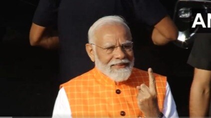 After casting his vote, Prime Minister Modi urged the countrymen to step out and exercise their right to franchise in large numbers as four phases are still remaining. After casting his vote, Prime Minister Modi urged the countrymen to step out and exercise their right to franchise in large numbers as four phases are still remaining.