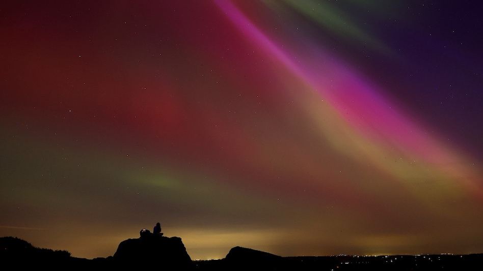 The aurora borealis, also known as the 'northern lightsâ, are seen over The Roaches near Leek, Staffordshire, Britain, May 10, 2024. REUTERS/Carl Recine The aurora borealis, also known as the 'northern lightsâ, are seen over The Roaches near Leek, Staffordshire, Britain, May 10, 2024. REUTERS/Carl Recine